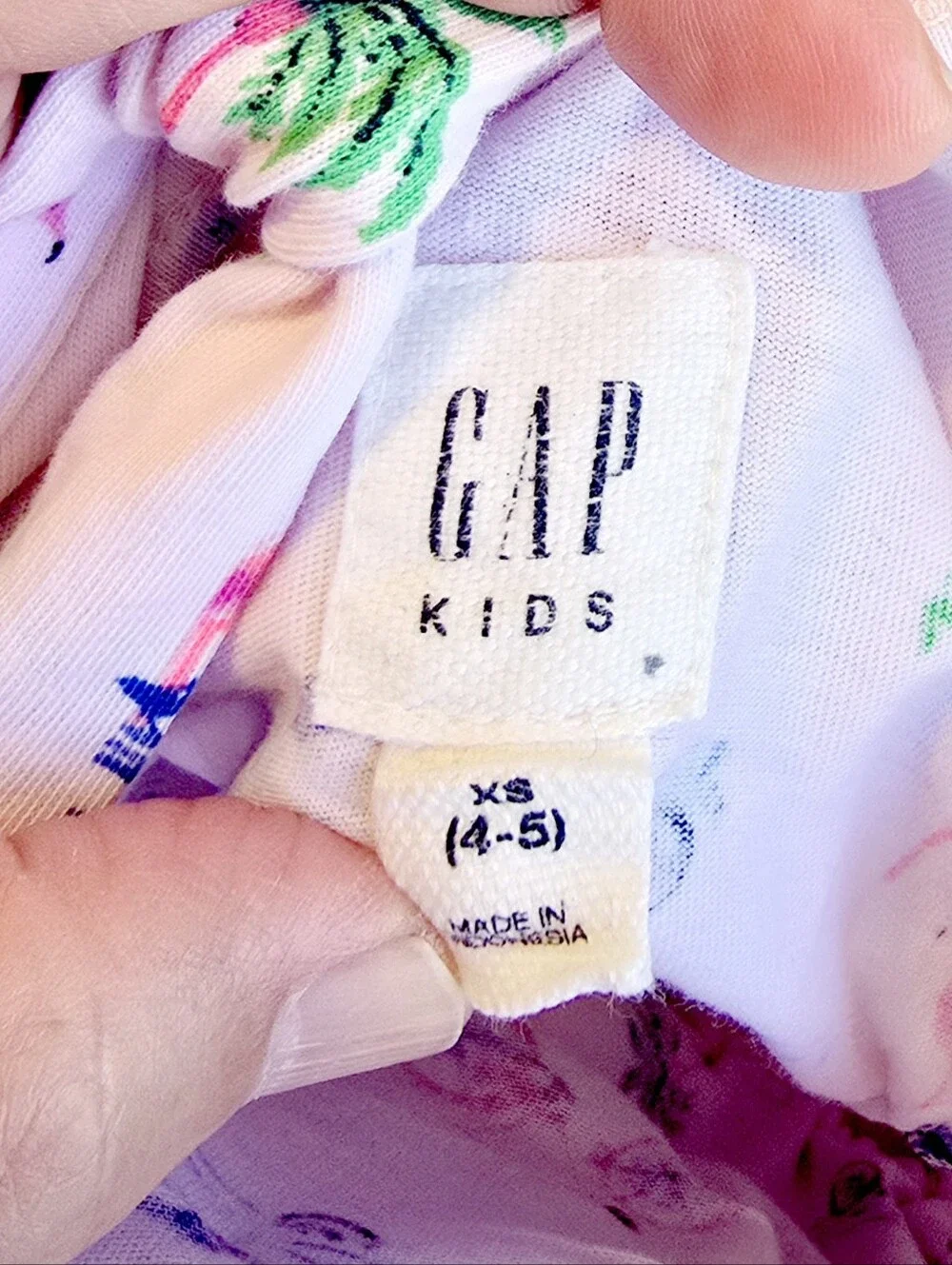 GAP 4/5 Kids Pink Tropical Beach Print Sleeveless Sun Dress